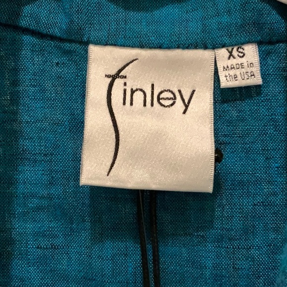 FINLEY 100% linen shirt dress. NWT - Picture 5 of 16